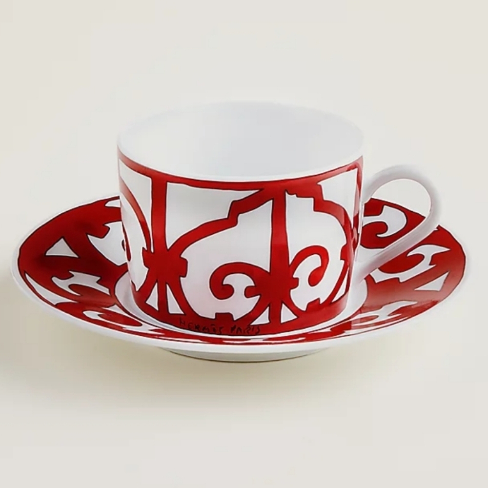 Set of Hermes Balcon du Guadalquivir tea cup and saucer